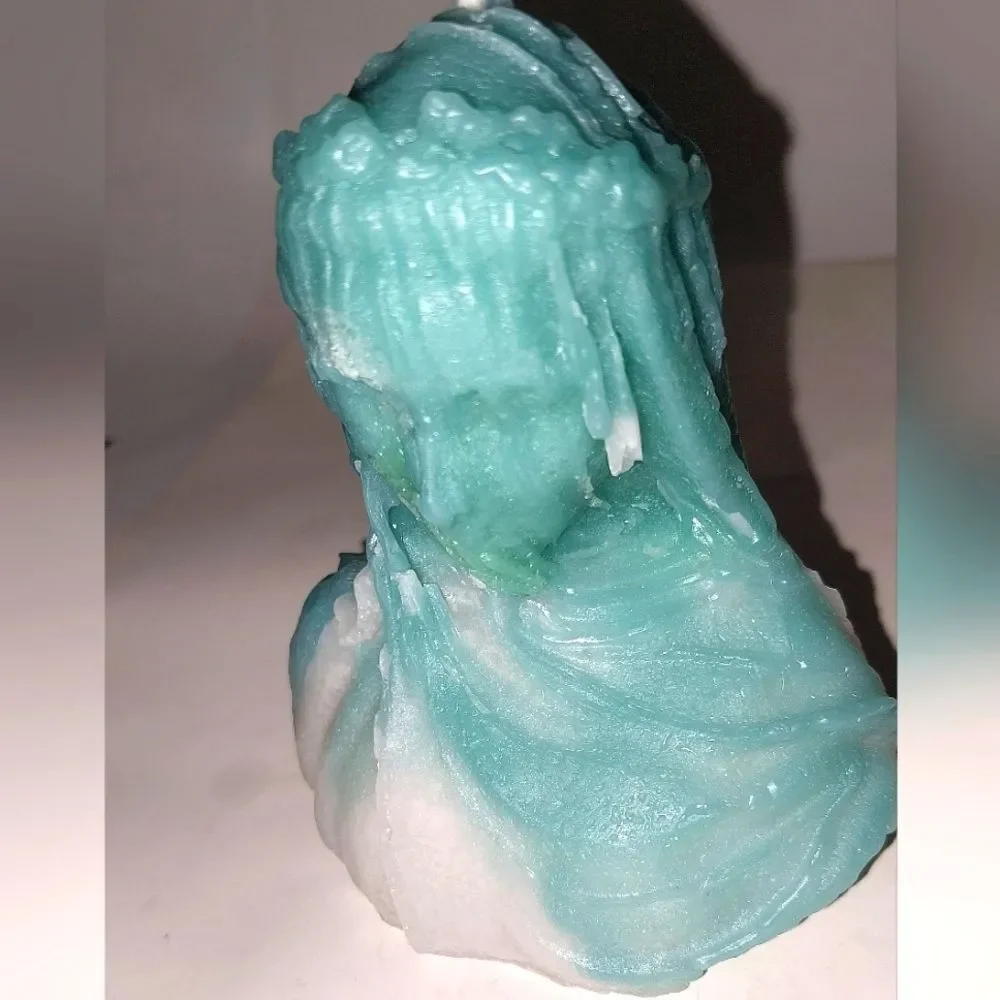 Hand crafted limited edition veiled Lady candle